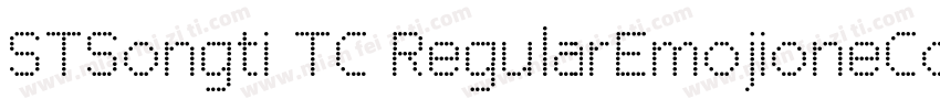 STSongti TC RegularEmojioneColor字体转换